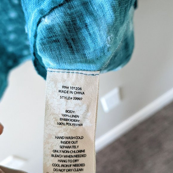 Soft Surroundings Textured Dot Button Down Tunic - Picture 7 of 7